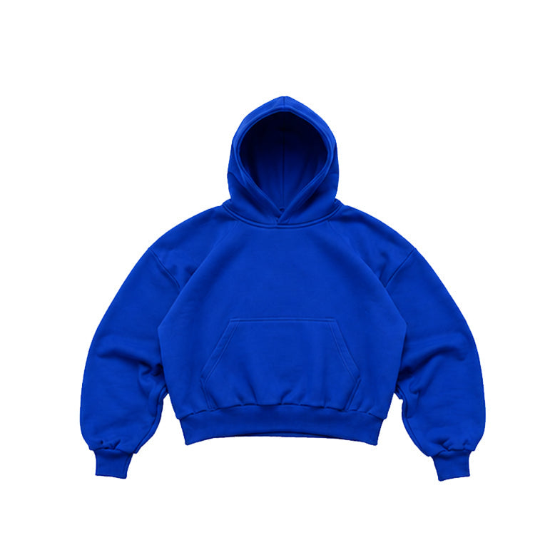 BOXY FIT HOODIE ROYAL BLUE