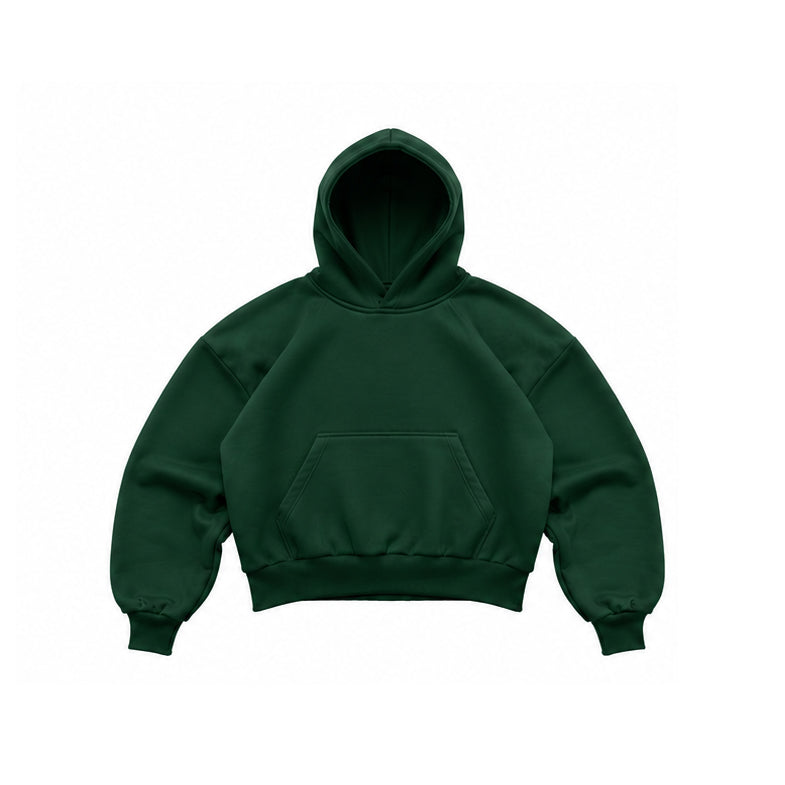 BOXY FIT HOODIE GREEN