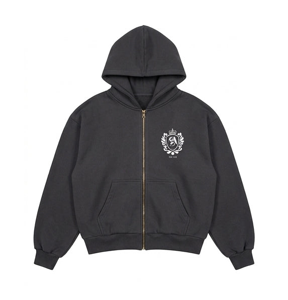 HOODIE AISE CLUB GREY - Front