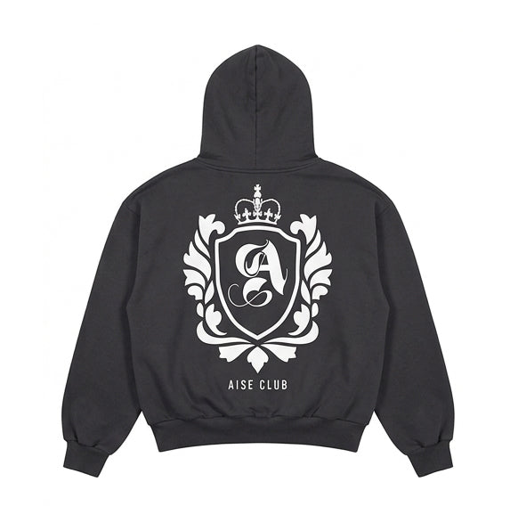 HOODIE AISE CLUB GREY - Back