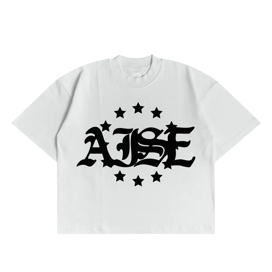 BOXY FIT T-SHIRT AISESTAR WHITE - Front