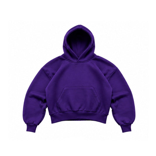 BOXY FIT HOODIE PURPLE