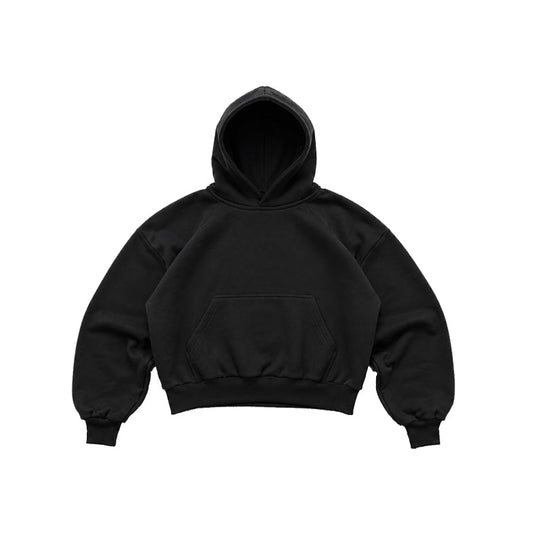 BOXY FIT HOODIE BLACK