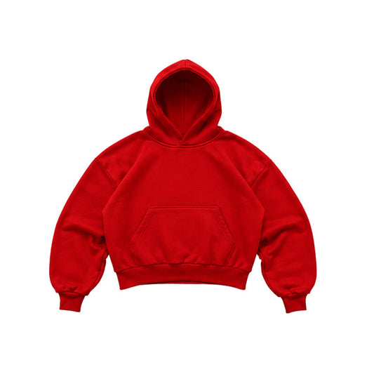 BOXY FIT HOODIE RED