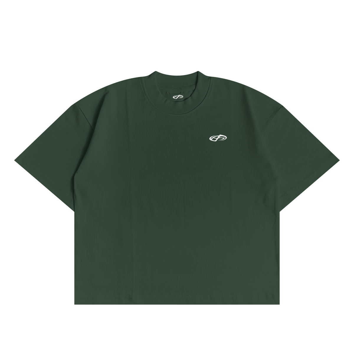 BOXY FIT T-SHIRT BOTTLE GREEN