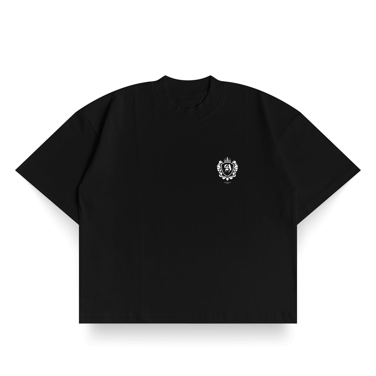 BOXY FIT T-SHIRT AISE CLUB BLACK - Front